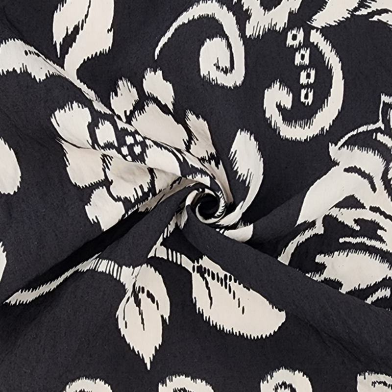 1 Yard Lightweight Rayon Nylon Poplin Fabric Black For Stylish Clothing 57/58 Inches Width