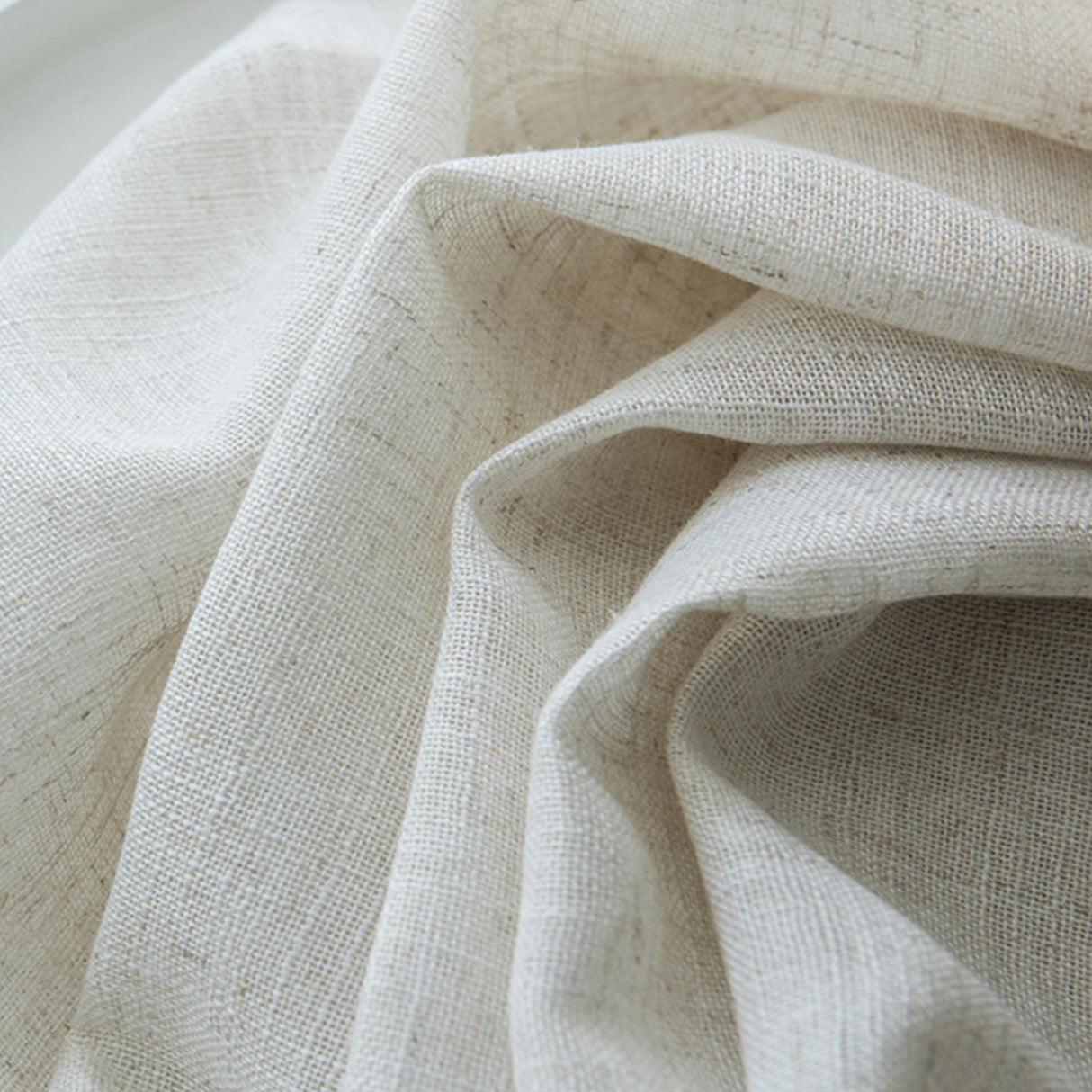 Ronan Fabric Polyester Sheer Fabric - Solid Linen-Look, 118" Width (Yard)