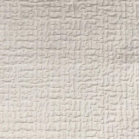 Roscoe Embossed Matelasse Cotton Polyester Fabric - Beige Abstract Textured, 55" Width (1 Yard)