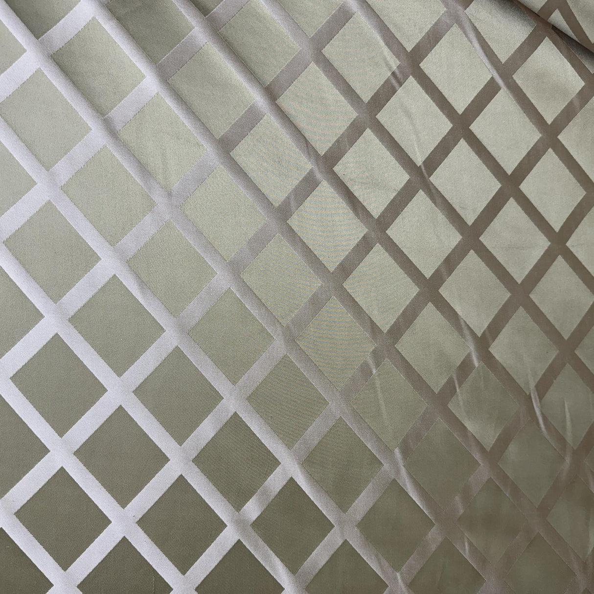Rowena Silk Fabric - Diamond Geometric, 54" Width (1 Yard)