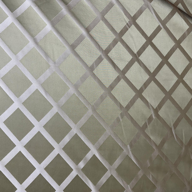 Rowena Silk Fabric - Diamond Geometric, 54" Width (1 Yard)