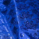 Floral Jacquard Satin Fabric - Floral Woven Brocade, 60" Width