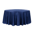 132″ Royal Blue Crinkle Crushed Taffeta Round Tablecloth
