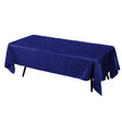 Royal Blue Crinkle Crushed Taffeta Rectangular Tablecloth 60 x 126″
