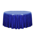 132″ Royal Blue Glitz Sequin Round Tablecloth