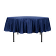 90″ Royal Blue Crinkle Crushed Taffeta Round Tablecloth