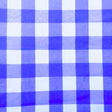 1″ One Inch Royal Checkered Gingham Poly Cotton Fabric,