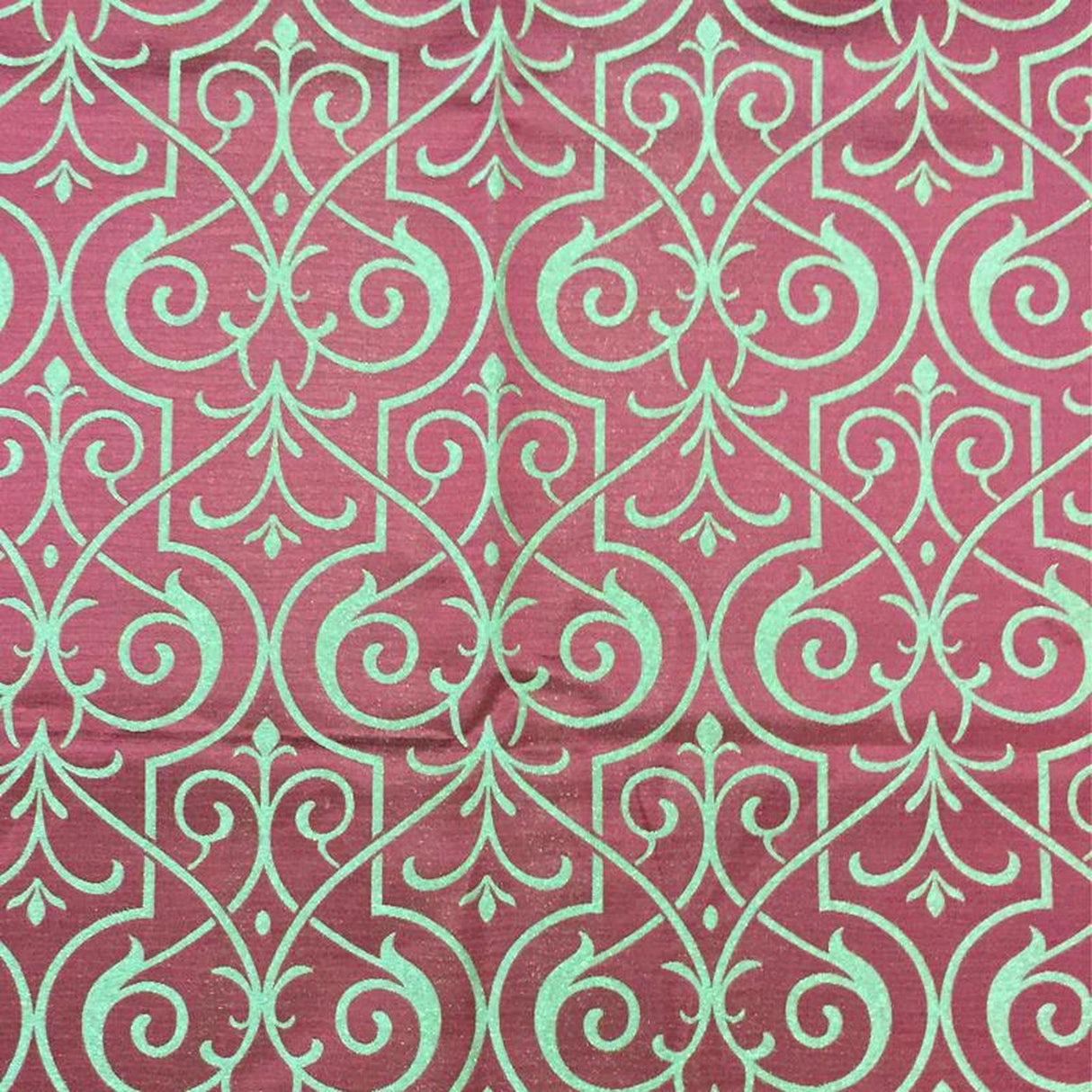 Royce Fabric Damask Metallic Fabric - Stone/Silver Damask, 55" Width (1 Yard)
