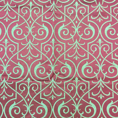 Royce Fabric Damask Metallic Fabric - Stone/Silver Damask, 55" Width (1 Yard)