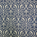Royce Fabric Damask Metallic Fabric - Stone/Silver Damask, 55" Width (1 Yard)