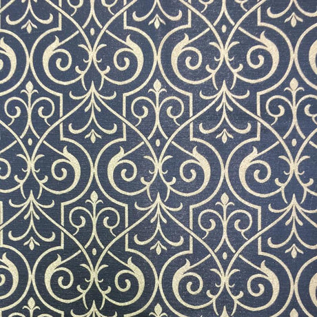 Royce Fabric Damask Metallic Fabric - Stone/Silver Damask, 55" Width (1 Yard)