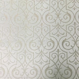Royce Fabric Damask Metallic Fabric - Stone/Silver Damask, 55" Width (1 Yard)