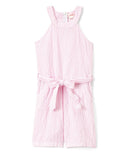 Girl Striped Romper - Striped Girl Romper Fabric, Red, Lilac, Pink (1 Piece)