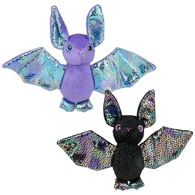 Iridescent Bat Plush 6.5in Assorted
