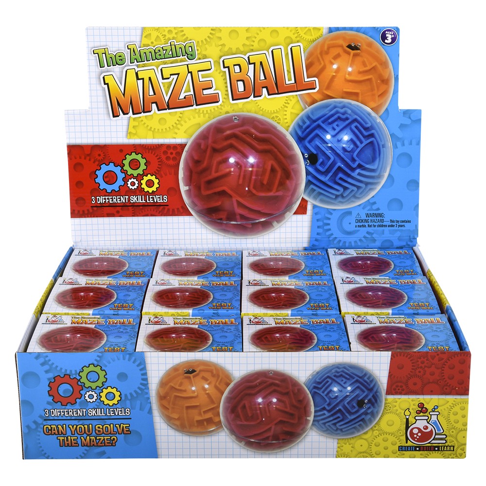 Maze Ball Assorted (12 PC Display)