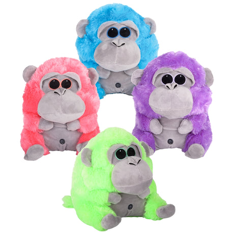 Neon Plush Monkey 26in Assorted