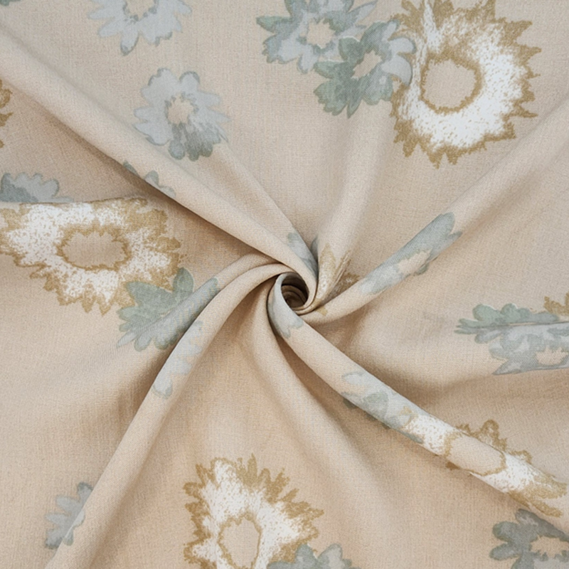 Rayon Poplin Cream Bread 1 Yard Lightweight 55/56" Apparel Fabric