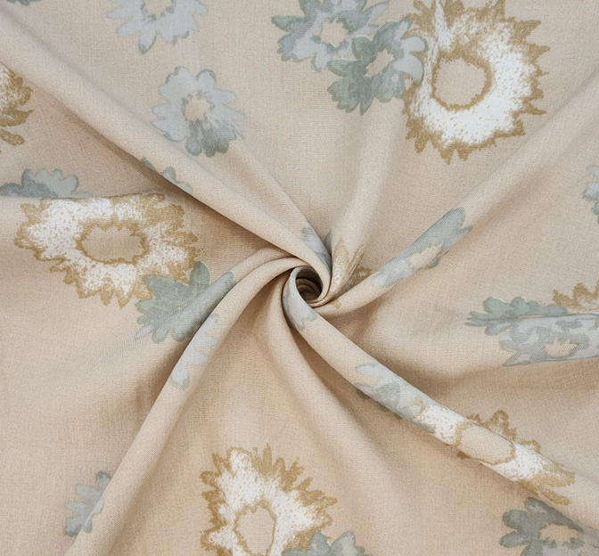 Rayon Poplin 1D1643 Cream Bread Rayon Fabric - Cream Bread, 55/56" Width (1 Yard)