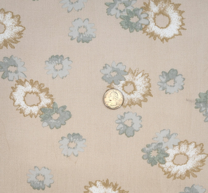 Rayon Poplin 1D1643 Cream Bread Rayon Fabric - Cream Bread, 55/56" Width (1 Yard)