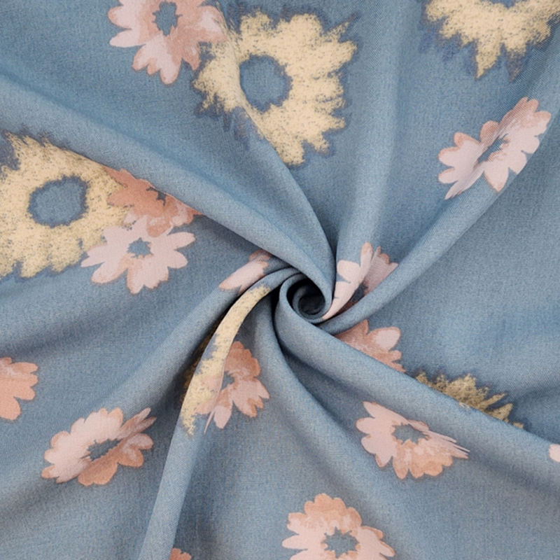 1 Yard Rayon Poplin Spring Blue Lightweight 55/56" Apparel Fabric