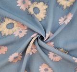 1D1643 Spring Blue Rayon Poplin Fabric - Spring Blue, 55/56" Width