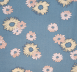 1D1643 Spring Blue Rayon Poplin Fabric - Spring Blue, 55/56" Width