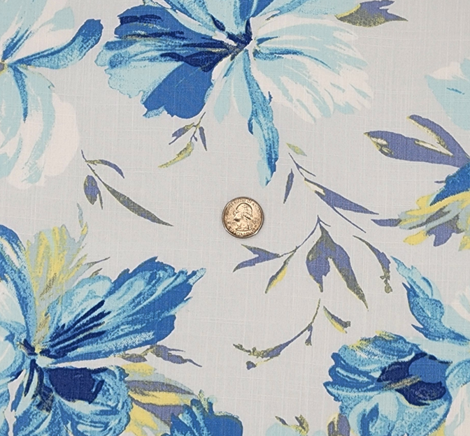 Rayon Slub 1D1812 Sky Gray Rayon Fabric - Sky Gray Slub Texture, 55/56" Width