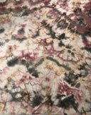 Vintage Look Tie Dye Print Polyester Rayon Spandex Sweater Knit Fabric - Burgundy, Blue, Olive, 58-60" Width
