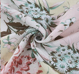 1 Yard Rayon Lightweight Slub Fabric Neutral For Stylish Clothing 55/58 inches Width