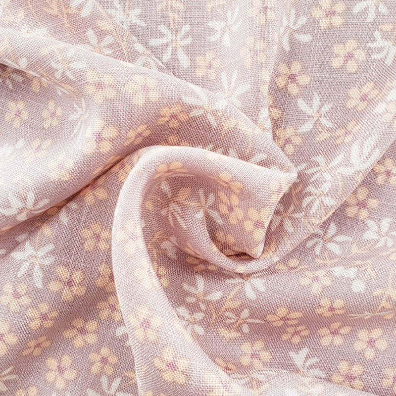 1 Yard Cameo Rose Rayon Slub Fabric 55/56" Wide Lightweight Soft Textured Apparel