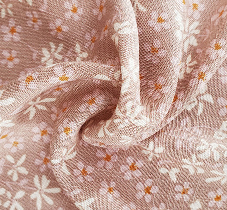Cookie Doe Rayon Slub Fabric 55/56" 1 Yard Lightweight Soft Textured Fabric for Apparel