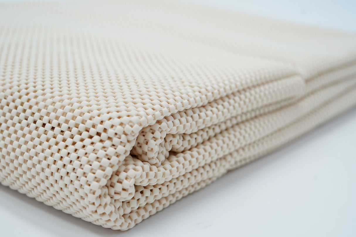 Rug Pad Polymer-Coated Polyester Fabric - Indoor Area Rug Grip, Hard Floor Protection, Naturally Antimicrobial (1 Unit)