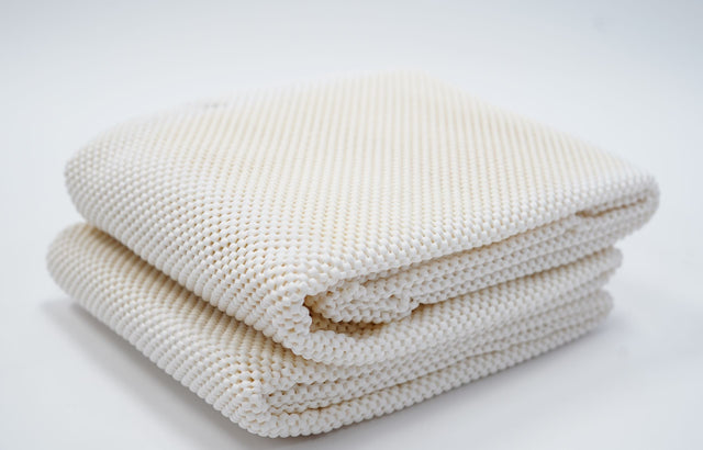 Rug Pad Polymer-Coated Polyester Fabric - Indoor Area Rug Grip, Hard Floor Protection, Naturally Antimicrobial (1 Unit)