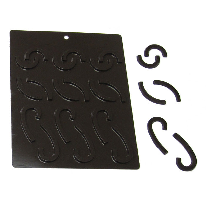Flexible Chocolate Mold Curves, 18 Cavities