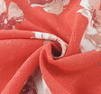 Yoryu Jacquard 1D1320 Orange Rayon Fabric - Orange Jacquard Dobby Texture, 57/58" Width (1 Yard)