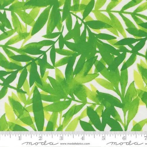 Cotton Print Radiant Grass Leaf Blenders Fabric 44/45"