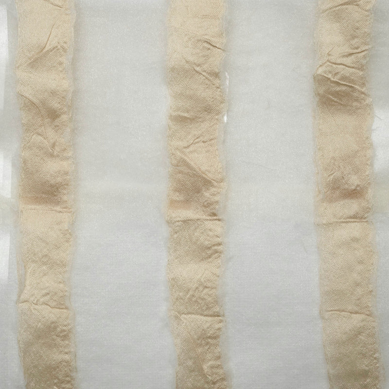 Organza Drapery Fabric 110" Striped Window Curtain