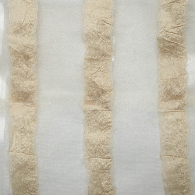 Organza Drapery Fabric 110" Striped Window Curtain