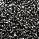 Ragtime Stretch Mesh Sequin Fabric - Black/Red, 54/55" Width (1 Yard)