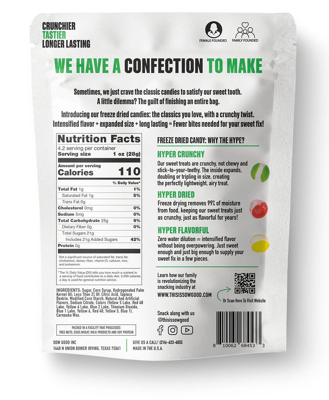 Sow Good Candy FREEZE DRIED RAINBOW BITES