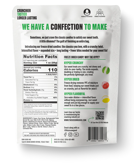 Sow Good Candy FREEZE DRIED RAINBOW BITES
