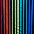 Swim Knit Polyester Spandex Rainbow and Black Stripe
