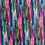 Swim Knit Rainbow Static Poly Spandex Fabric