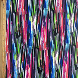 Rainbow Static Flow Stretch Boardshort Fabric