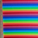 Swim Knit Rainbow Stripe Nylon Spandex