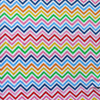 Cotton Lycra Knit Rainbow Zig Zags 32" Remnant