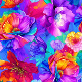 Quilting Cotton Petal Power Rainbow Florals Timeless Treasures