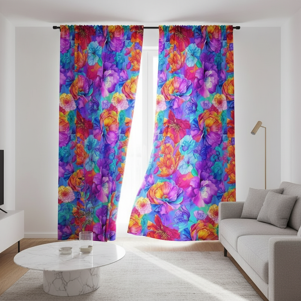 Quilting Cotton Petal Power Rainbow Florals Timeless Treasures