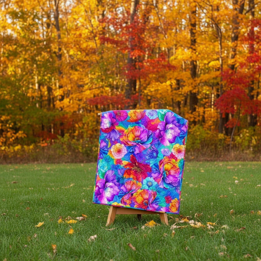 Quilting Cotton Petal Power Rainbow Florals Timeless Treasures