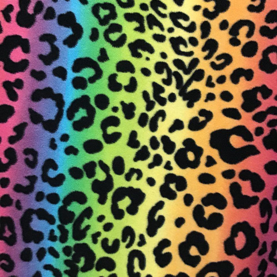 Leopard Print Fleece Fabric 60" Wide